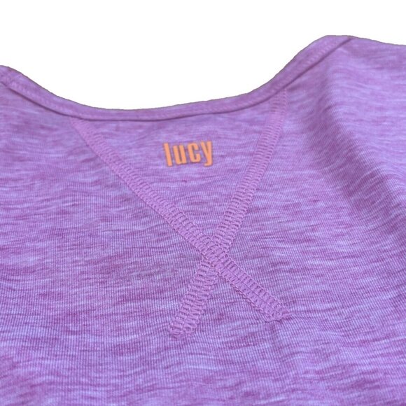 LUCY TECH Purple Lilac Long Sleeve Activewear Top Women’s XS - Picture 3 of 7